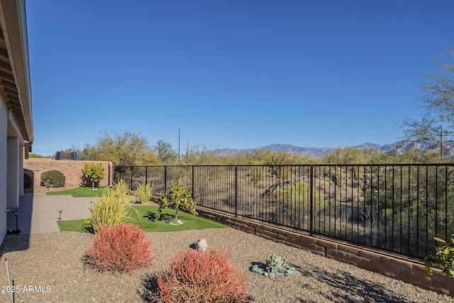 view of yard with a patio area