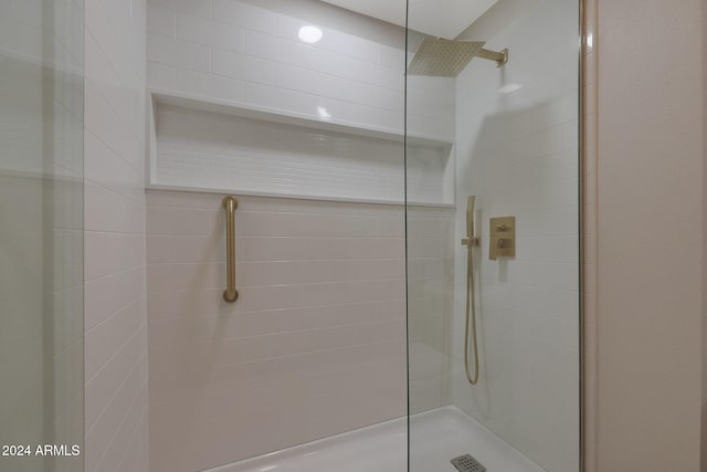 bathroom featuring an enclosed shower