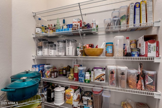 view of pantry