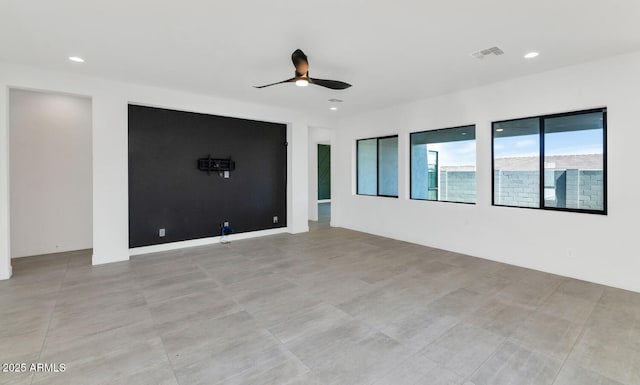 812 E Summerside Rd, Phoenix, AZ 85042 - spare room featuring a ceiling fan and recessed lighting