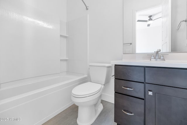 812 E Summerside Rd, Phoenix, AZ 85042 - full bathroom with bathing tub / shower combination, vanity, toilet, and baseboards