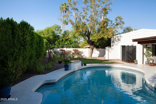 8332 E San Simon Dr, Scottsdale, AZ 85258 - view of pool with a fenced backyard and a fenced in pool