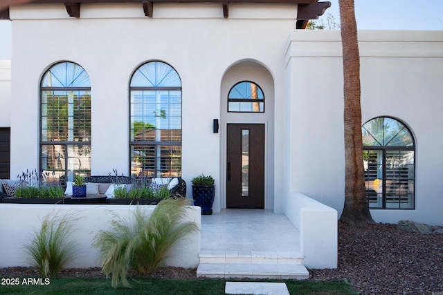 8332 E San Simon Dr, Scottsdale, AZ 85258 - property entrance with stucco siding