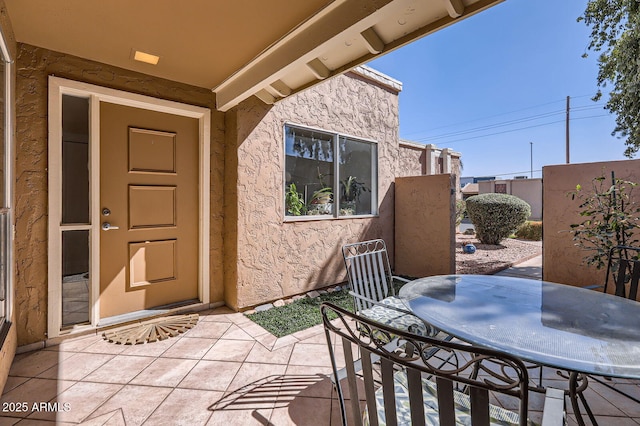 view of patio / terrace featuring outdoor dining space