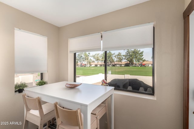 view of dining space