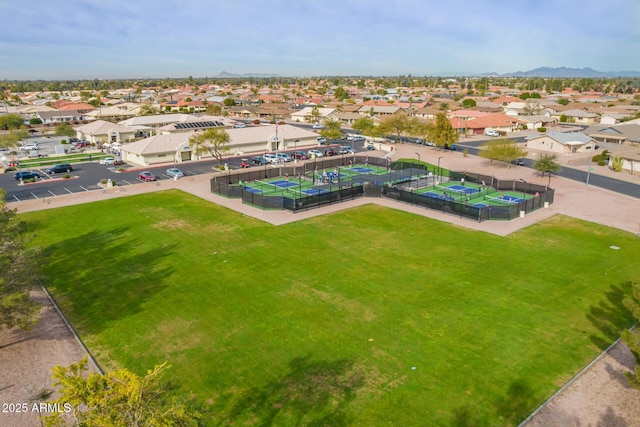 birds eye view of property featuring a residential view