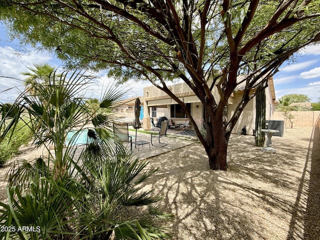 view of patio with fence