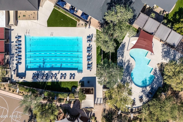 birds eye view of property