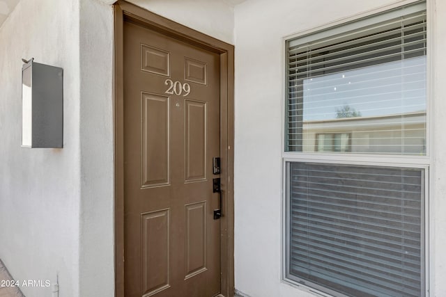 view of entrance to property