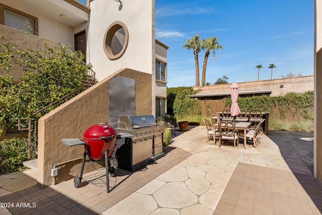 view of patio / terrace with grilling area