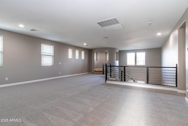 view of carpeted empty room