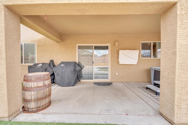 view of patio / terrace with area for grilling