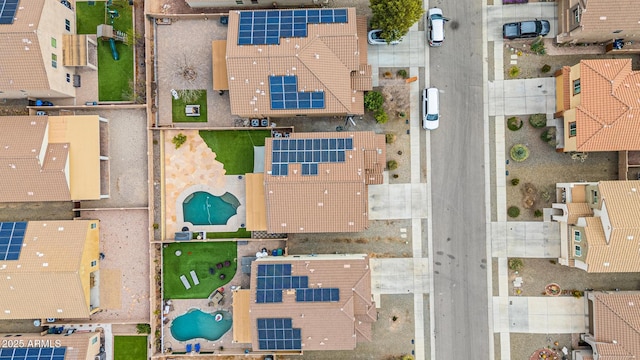 birds eye view of property featuring a residential view