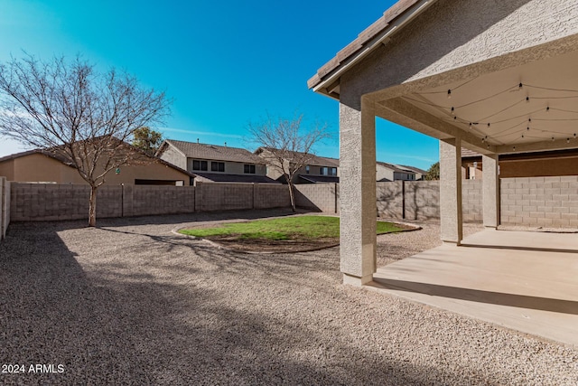 view of yard with a patio