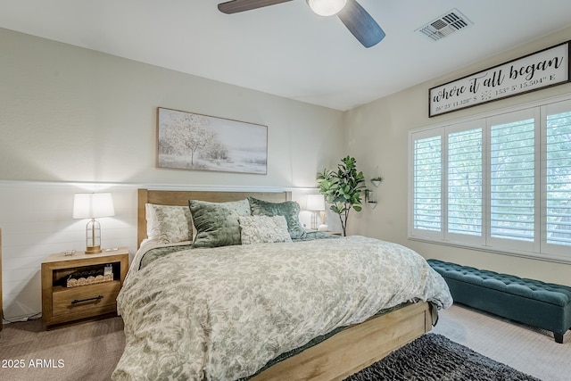 5759 W Saratoga Ct, Florence, AZ 85132 - bedroom with carpet flooring and ceiling fan