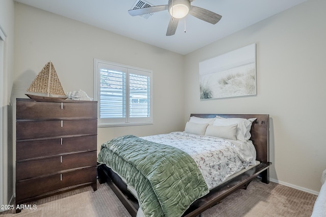 5759 W Saratoga Ct, Florence, AZ 85132 - bedroom with carpet, baseboards, and ceiling fan