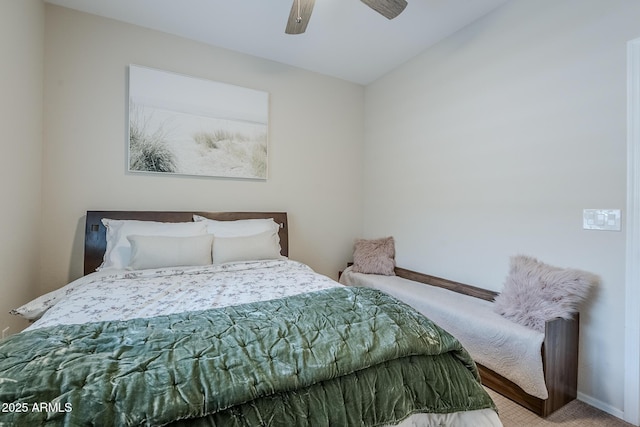 5759 W Saratoga Ct, Florence, AZ 85132 - carpeted bedroom with baseboards and a ceiling fan