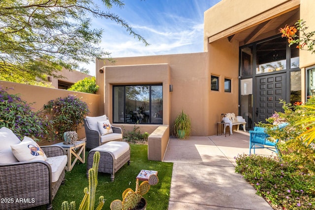 view of patio / terrace with outdoor lounge area