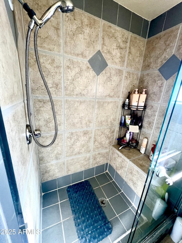 bathroom with walk in shower