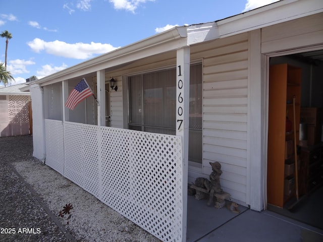 view of property exterior