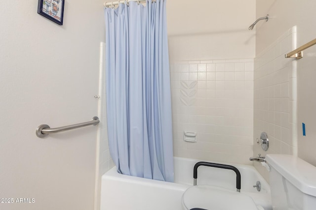 3901 W Augusta Ave, Phoenix, AZ 85051 - bathroom featuring shower / tub combo with curtain and toilet
