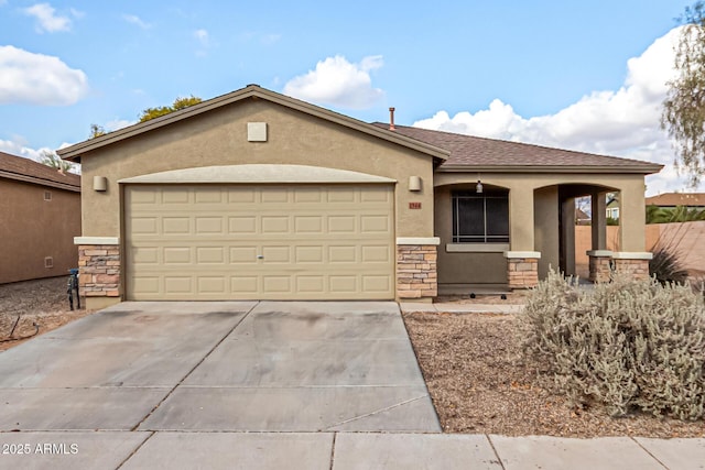 ranch-style house with a garage