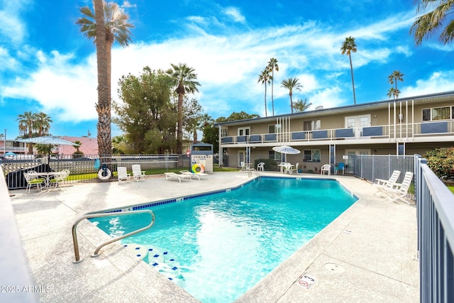 view of pool with a patio area