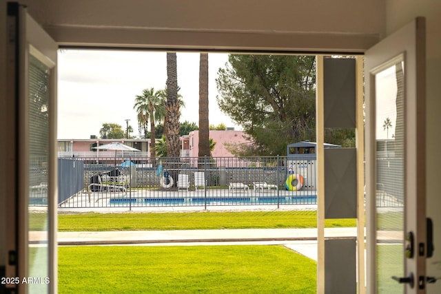 view of pool with a patio