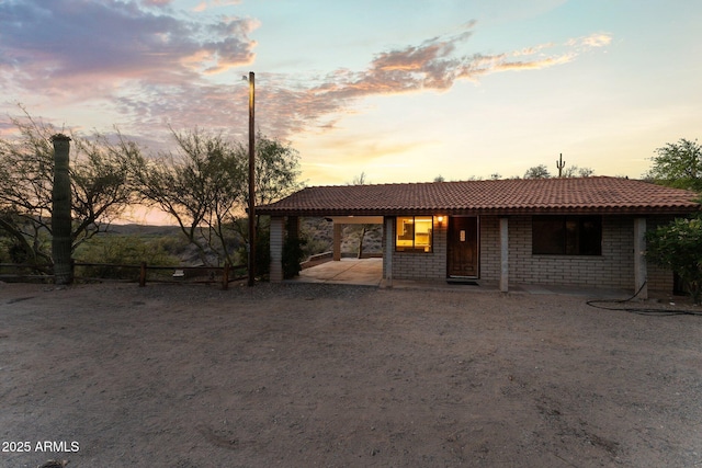 27610 W Gill Rd, Morristown, AZ 85342 - view of front of property with a tile roof