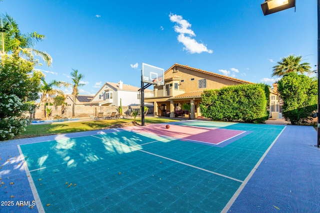 view of basketball court