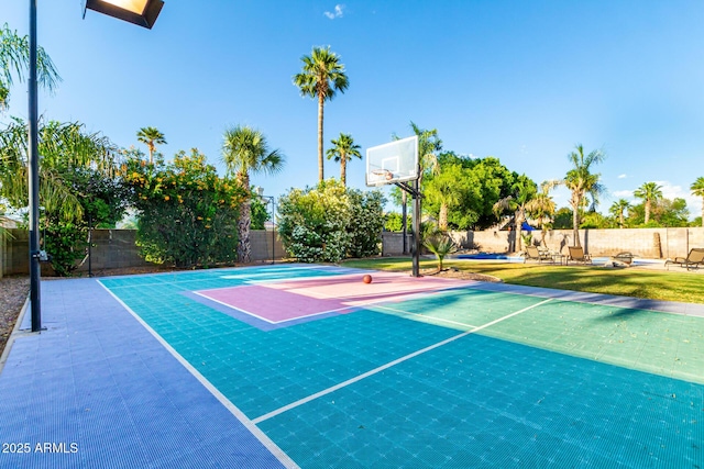 view of basketball court