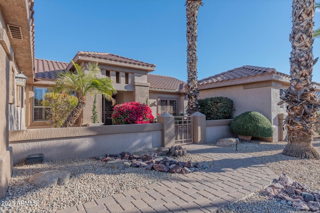 view of mediterranean / spanish house