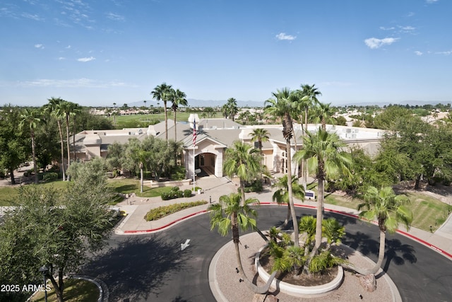 view of front of property with a residential view