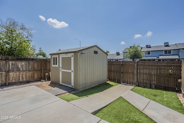 10101 N 91st Ave Unit 111, Peoria, AZ 85345 - view of shed with a fenced backyard