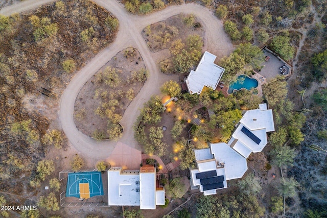 36600 N 50th St, Cave Creek, AZ 85331 - aerial view of property and surrounding area featuring a pool