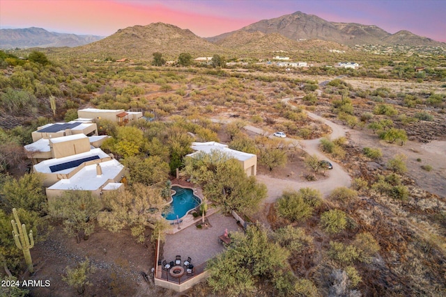 36600 N 50th St, Cave Creek, AZ 85331 - bird's eye view of a pool and a mountain backdrop
