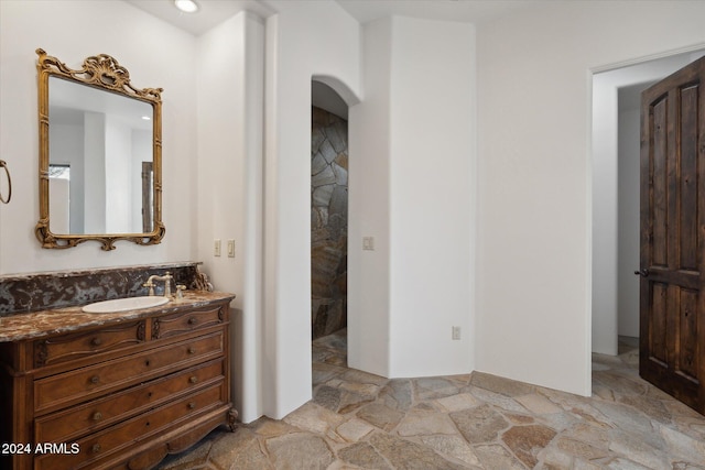 36600 N 50th St, Cave Creek, AZ 85331 - bathroom featuring vanity and stone finish floors