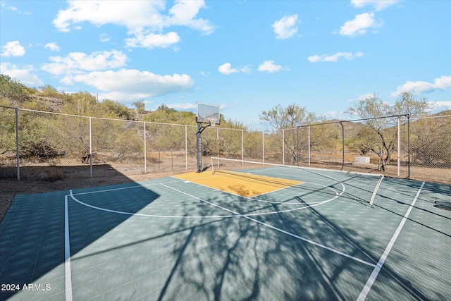 view of basketball court