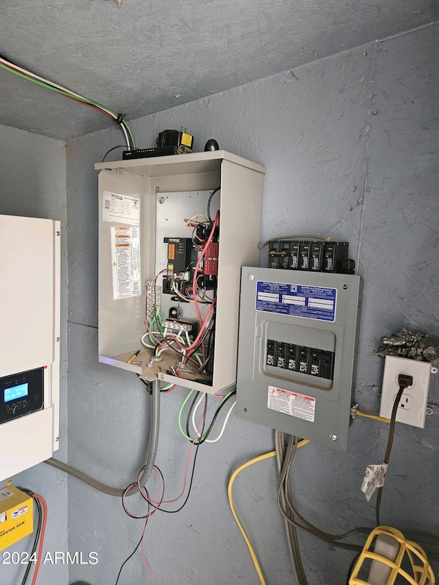 utility room with electric panel