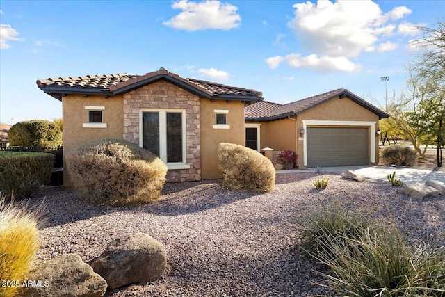 view of front of home featuring a garage