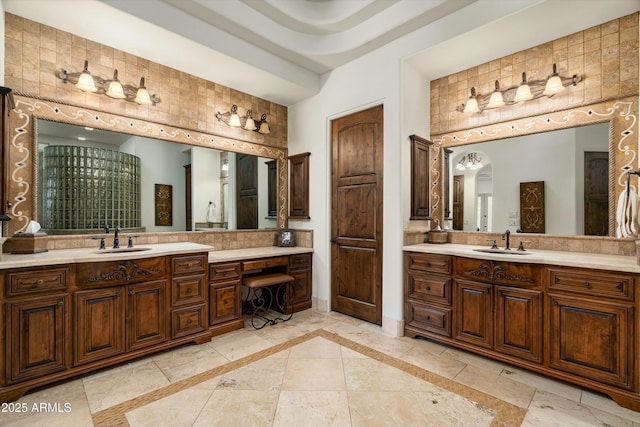 bathroom with vanity