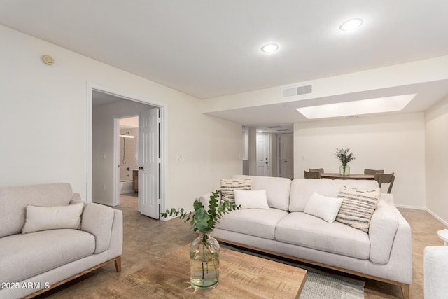 9460 E Mission Ln Unit 115, Scottsdale, AZ 85258 - living room featuring recessed lighting and baseboards