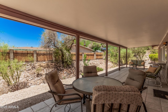 6802 N 26th St, Phoenix, AZ 85016 - fenced backyard with a patio and outdoor dining area