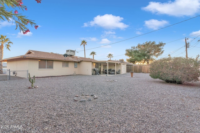 rear view of house with a patio area