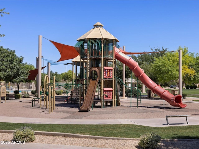 view of jungle gym