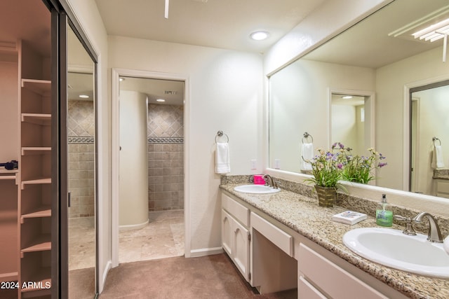 bathroom featuring vanity