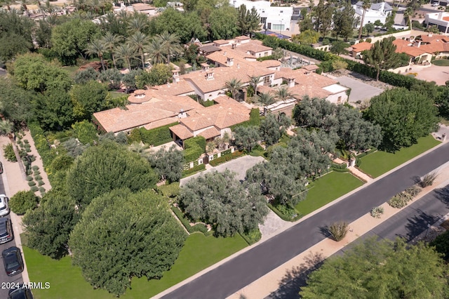 aerial view featuring a residential view