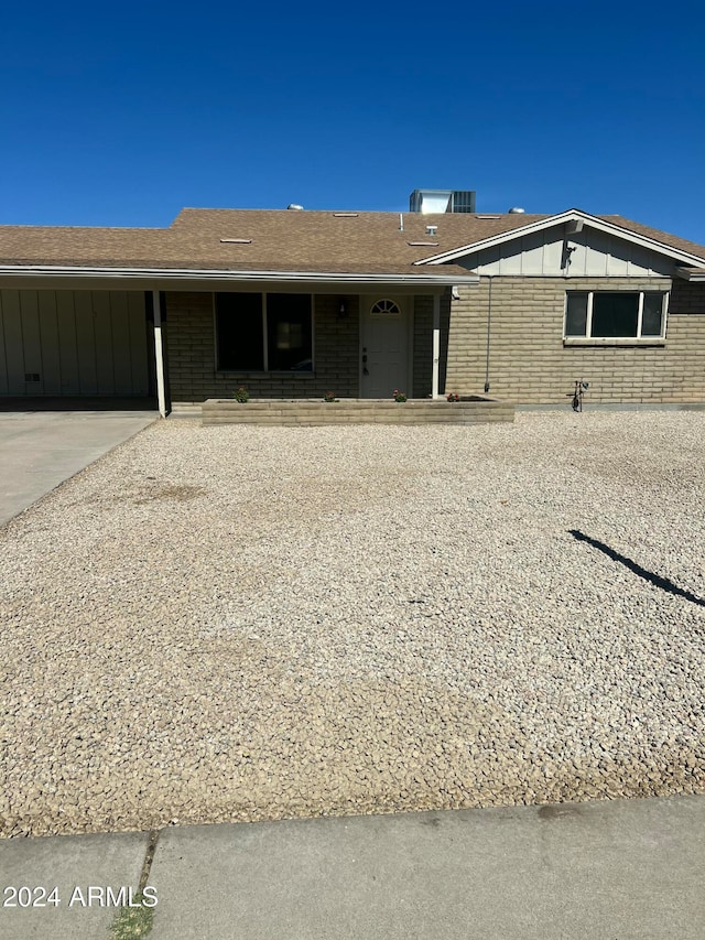 view of front of home