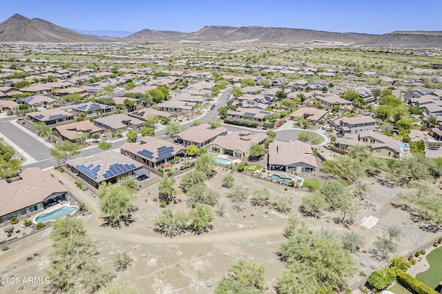 30374 N 124th Dr, Peoria, AZ 85383 - aerial view of property and surrounding area with mountains and nearby suburban area