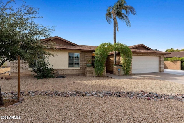 ranch-style house with a garage